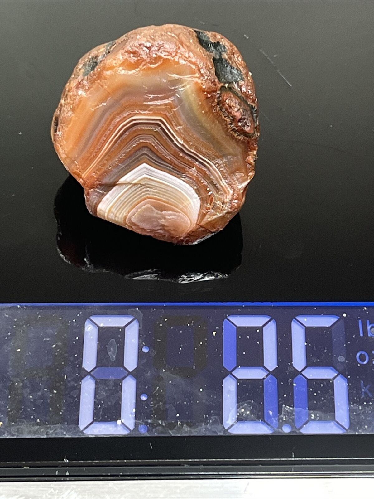 2.5 oz Lake Superior Agate. Mn State Gemstone.