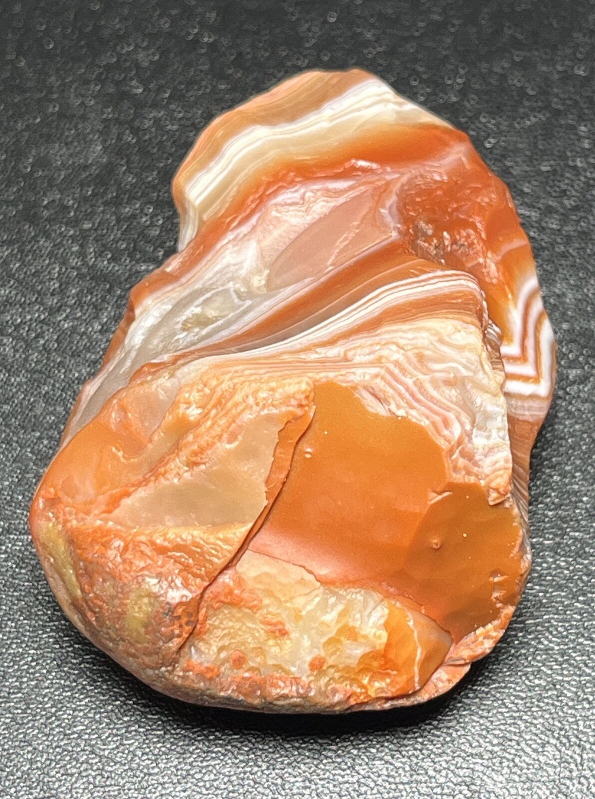 1.8 oz Stunning Edgy Candy Bander Lake Superior Agate. Mn State Gemstone.