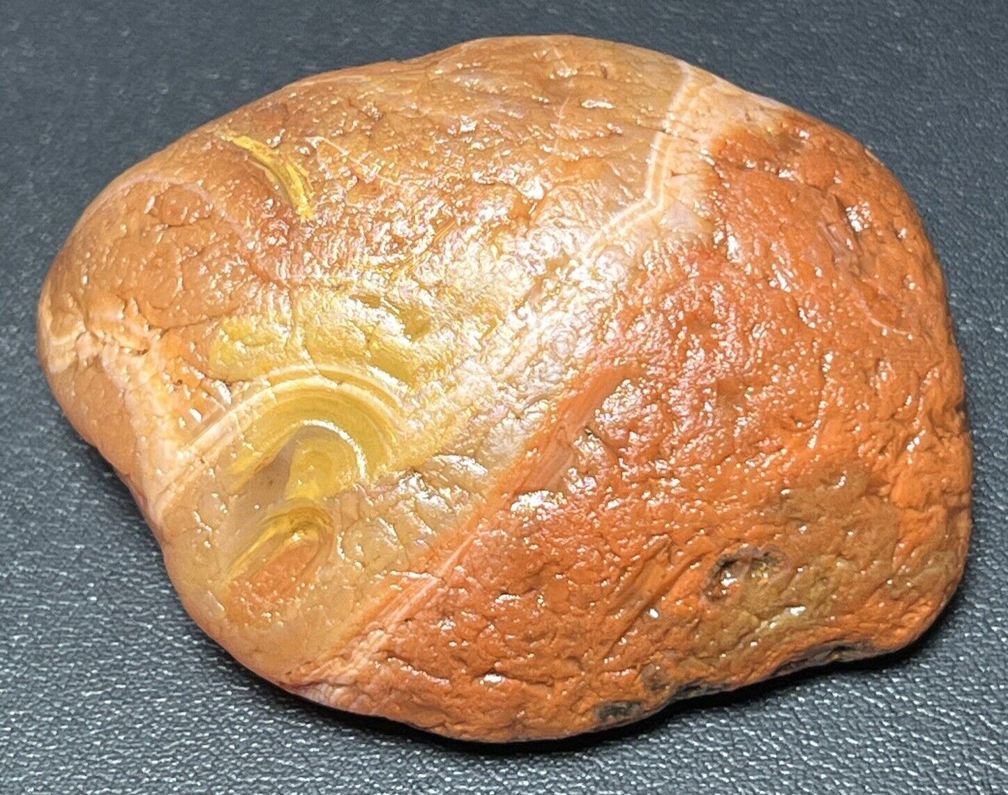 2 oz  Jelly Pastel  Banded Lake Superior Agate. Mn State Gemstone.