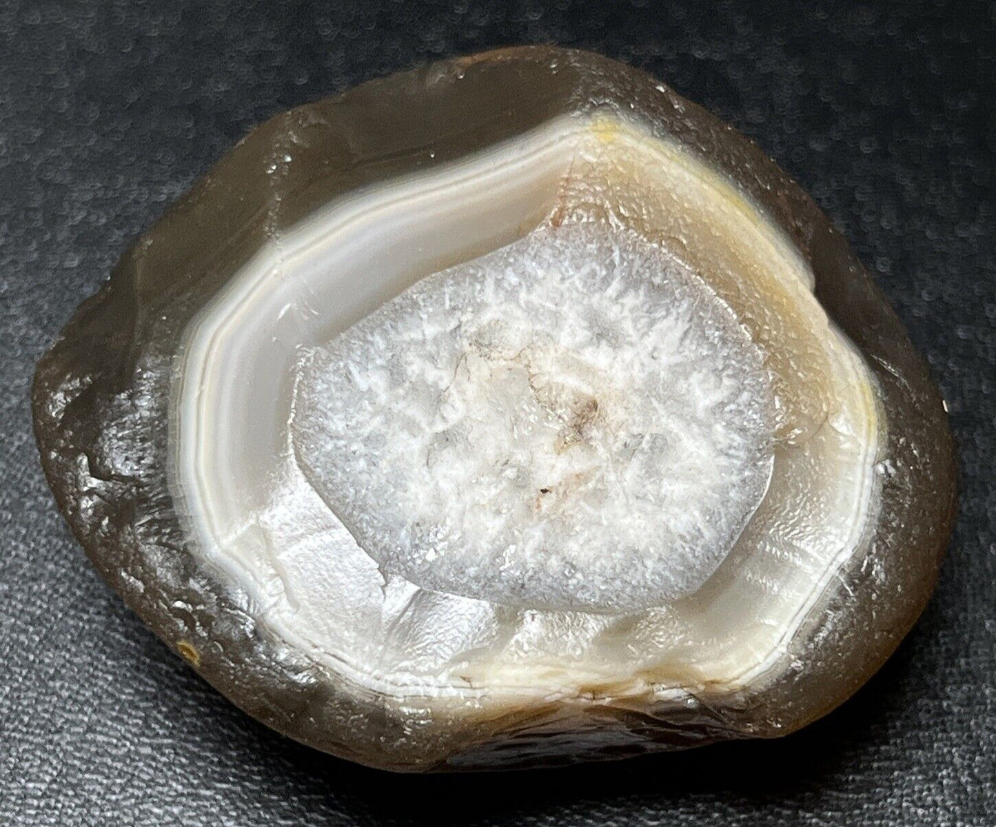 1.9 oz Fortification With Frosty Plug Lake Superior Agate. Mn State Gemstone.