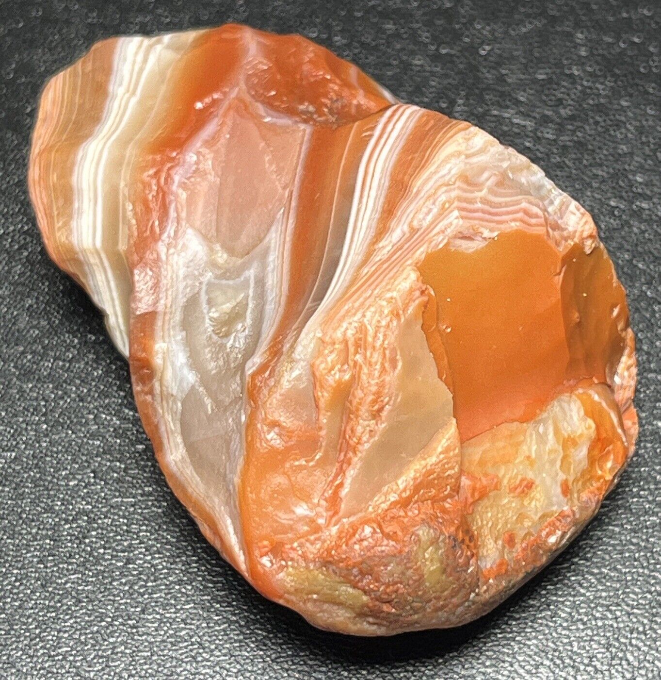 1.8 oz Stunning Edgy Candy Bander Lake Superior Agate. Mn State Gemstone.